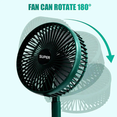 Telescopic Rechargeable Folding Fan