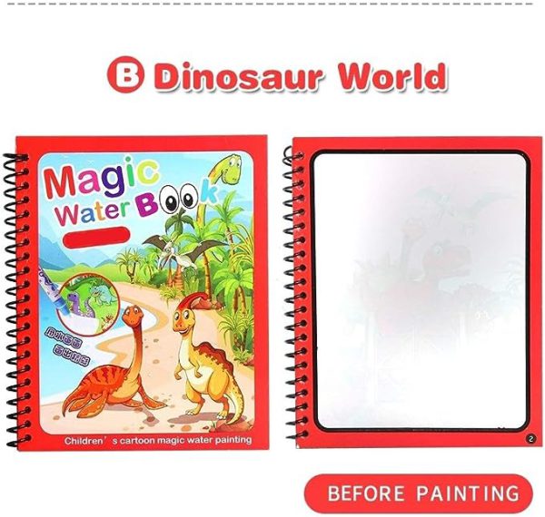 Magic Water Coloring Book For Kids. (random Color)