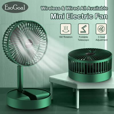 Telescopic Rechargeable Folding Fan